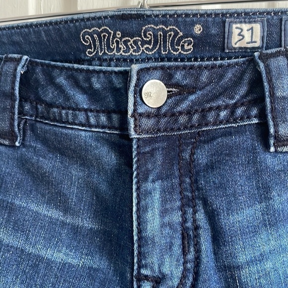 Miss Me Signature Skinny Jeans Floral Embroidered Pocket Size 31 - Picture 12 of 13